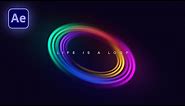 Create Glowing Circle in After Effects - After Effects Tutorial - No Plugins