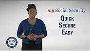 my Social Security: What to Know Before You Sign Up