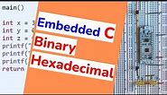 4 - C programming, binary and hexadecimal numbers