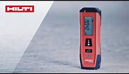 INTRODUCING the Hilti PD-S laser distance meter