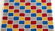 how to crochet lego blanket pattern by AndreaLBaker