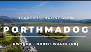 Porthmadog Beach & Harbour (Gwyned North Wales UK) Staycation Ideas & Travel Destinations Drone