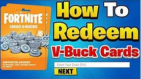 How to REDEEM Fortnite V-Buck Cards on All Platforms (Full Guide)