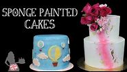 Sponge Painted Cake Tutorial