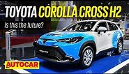 Toyota Corolla Cross H2 - ICE engine that runs on Hydrogen | Auto Expo 2023 | Autocar India