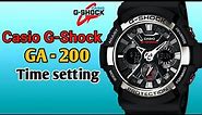 How to set time on Casio G-shock GA-200.TrendWatchLab.
