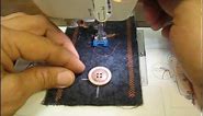 How To Sew on a Button Using a Sewing Machine Tutorial
