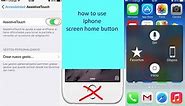 how to use Iphone screen home button