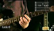 Easy A minor Blues Licks Lesson