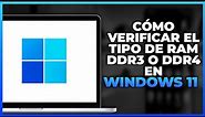 Cómo verificar el tipo de RAM DDR3 o DDR4 en Windows 11