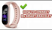 HOW TO CONNECT M5 SMART BRACELET TO SMARTPHONE | TUTORIAl | ENGLISH