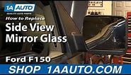 How To Replace Broken Mirror Glass 04-13 Ford F150 Truck