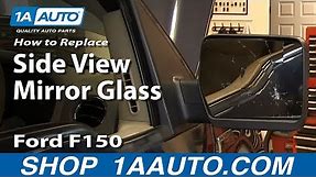 How To Replace Broken Mirror Glass 04-13 Ford F150 Truck