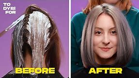 HOW TO DYE YOUR HAIR GREY/SILVER! | Brown to Silver Hair transition | TO DYE FOR