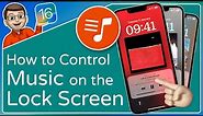 How to Control Music on your Lock Screen ⭐ iOS 16 Tips