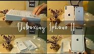 2022 Unboxing Iphone 11 white (128gb) from PowerMac + Accessories from Shopee✨+ asmr ❤️