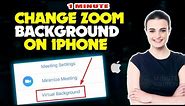 How to change zoom background on iPhone or iPad | Zoom Virtual Background 2023