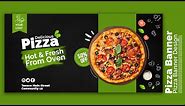 How to Create a Pizza Banner Design for Social Media | Photoshop Tutorials