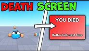 How to make a DEATH SCREEN | Roblox Studio