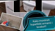 Kako montirati lavabo-kupatilski ormarić i lavabo