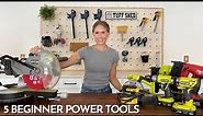 Top 5 Beginner Power Tools for DIY