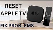 How to reset your Apple TV device to factory settings, fix issues #appletv