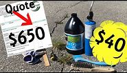 I Saved $610 - DIY - Asphalt Driveway Crack Repair
