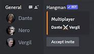 dante, nero, and vergil play hangman