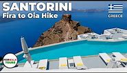 The Beautiful Island of Santorini - 7.5 mile/12km Hike - 4K - with Captions