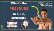 What's the pressure in a CO₂ cartridge?