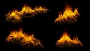 Fire - Real Fire Effect Motion Graphics | transparent background, alpha channel