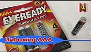 AAA Battery Unboxing Eveready Super Heavy Duty Genuine Packing