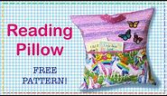 How To Sew A Reading Pillow - Book Pillow || FREE PATTERN || Full tutorial with Lisa Pay