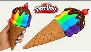 Play Doh RAINBOW Ice Cream Cone Sprinkle!