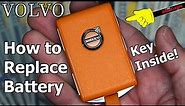 Volvo Key Fob -- How to Replace Battery & Access Key Inside