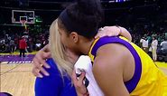 Candace Parker shares emotional moment with Holly Rowe