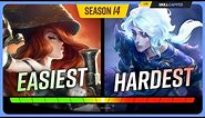 Ranking EVERY CHAMPION from EASIEST to HARDEST for Season 14 - League of Legends