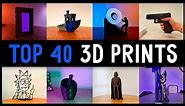 Top 40 Best BLACK 3D Print with Satisfying Timelapse | Recap 2023