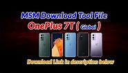 MSM Download Tool File for OnePlus 7T (Global)