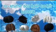 10+ Anime Boy Hair Codes Roblox