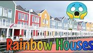 Rainbow Houses in Houten, Netherlands