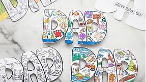 Free Printable Father's Day Card to Color