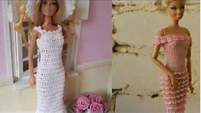 Crochet Barbie dress full tutorial 🥰🥰