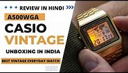 Casio Vintage A500 Unboxing | Beautiful vintage gold watch | #casio