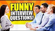 TOP 10 FUNNY, STRANGE, AND WEIRD INTERVIEW QUESTIONS! (& TOP-SCORING ANSWERS!)