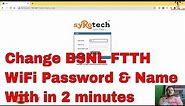 how to ftth wifi password & name change | change syrotec wifi password | change router wifi password