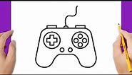 How to draw a game controller step by step