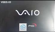 Retro Sony VAIO startup logo animation with clean audio
