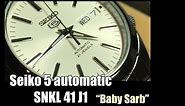 Seiko SNKL41J1 unboxing and review (aka “baby Sarb”) automatic self winding watch