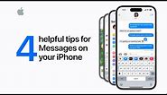 Four helpful tips for Messages on your iPhone | Apple Support
